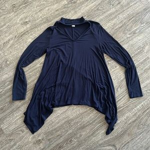 Navy blue loose fitting long sleeve